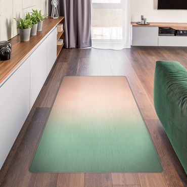 Rug - Pink Green Colour Gradient