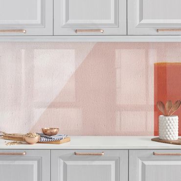 Kitchen wall cladding - Pink Geometry
