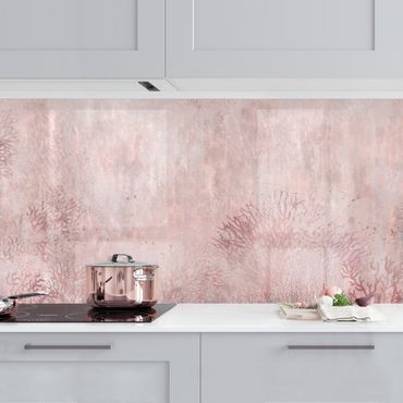 Kitchen wall cladding - Light Pink Coral Bed