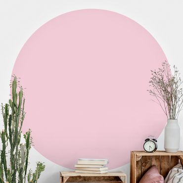 Self-adhesive round wallpaper - Rosé