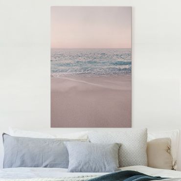 Canvas print - Reddish Golden Beach In The Morning