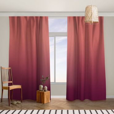 Curtain - Red Colour Gradient