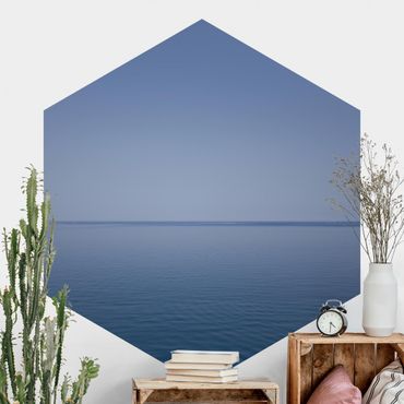 Self-adhesive hexagonal pattern wallpaper - Calm Ocean At Dusk