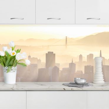 Kitchen wall cladding - Dawn In San Francisco
