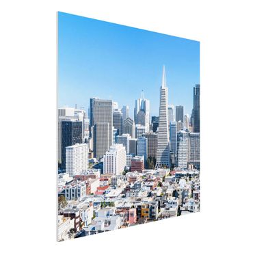 Print on forex - San Francisco Skyline - Square 1:1