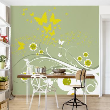 Wallpaper - Butterflies In The Spring