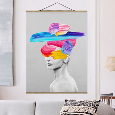 Fabric print with poster hangers - Beauty In Colour - Portrait format 3:4