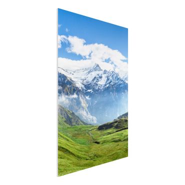 Print on forex - Swiss Alpine Panorama - Portrait format 2:3