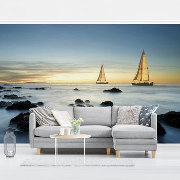 Wallpaper - Sailboats On the Ocean