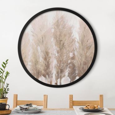 Circular framed print - Longing For Tranquility