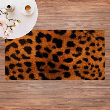 Cork mat - Serval Cat Fur - Landscape format 2:1