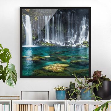 Framed poster - Shiraito Waterfall