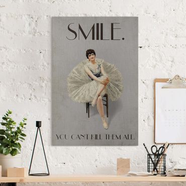 Print on canvas - Smile, you can't kill them all