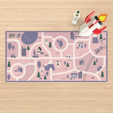Cork mat - Playoom Mat Village - Off To The Countryside - Landscape format 2:1