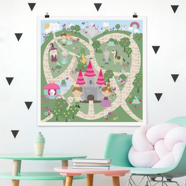 Poster - Playoom Mat Wonderland - The Path To The Castle
