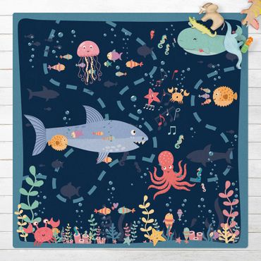 Cork mat - Playoom Mat Under Water - An Expedition - Square 1:1