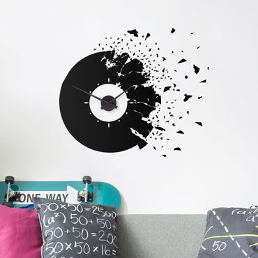 Wall sticker clock - Splitting vinyl