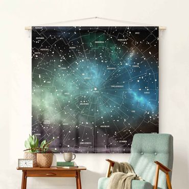 Tapestry - Stellar Constellation Map Galactic Nebula