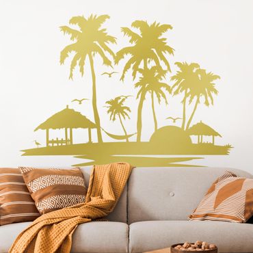 Wall sticker - Beach & Palm trees