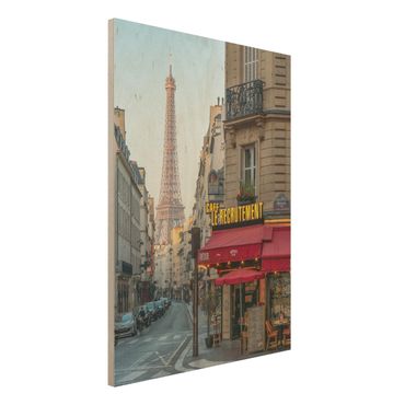 Wood print - Streets Of Paris