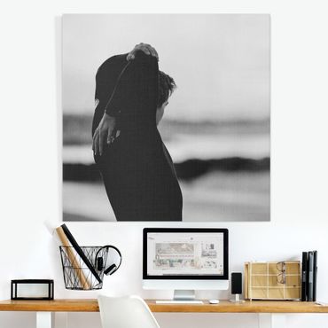 Canvas print - Stretching At The Beach - Square 1:1