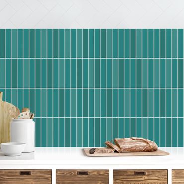 Kitchen wall cladding - Subway Tiles - Turquoise