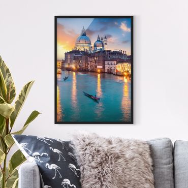 Framed poster - Sunset in Venice