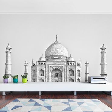 Wallpaper - Taj Mahal In Gray