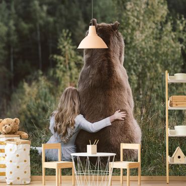 Wallpaper - Girl With Brown Bear
