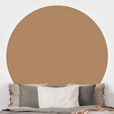 Self-adhesive round wallpaper - Terracotta Taupe