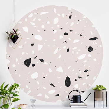 Self-adhesive round wallpaper kitchen - Terrazzo Pattern Milano