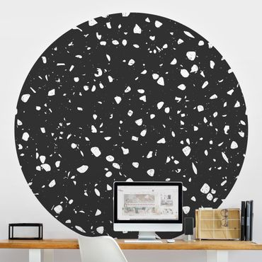 Self-adhesive round wallpaper kitchen - Terrazzo Pattern Palermo