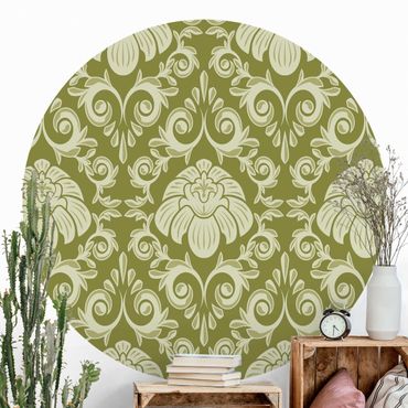 Self-adhesive round wallpaper - The 12 Muses - Polyhymnia