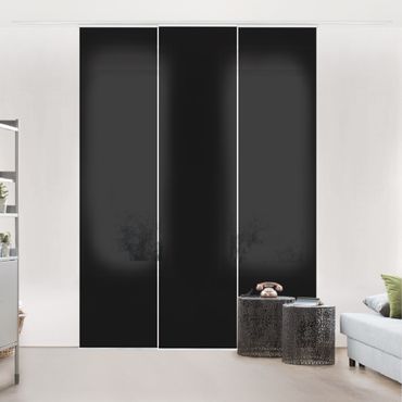 Sliding panel curtain - Deep Black