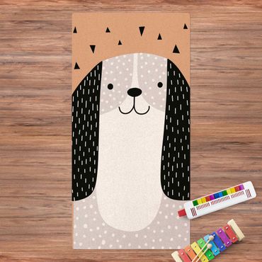 Cork mat - Zoo With Patterns - Dog - Portrait format 1:2