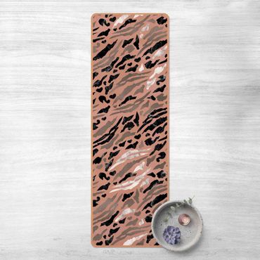 Yoga mat - Tiger Stripes In Marble And Gold