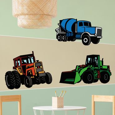 Wall sticker - Tractors