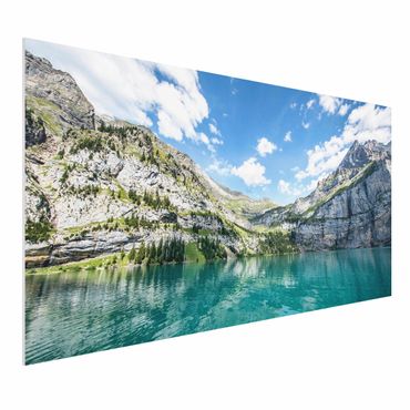 Print on forex - Divine Mountain Lake - Landscape format 2:1