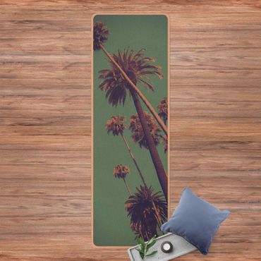 Yoga mat - Tropical Plants Palm Trees And Sky