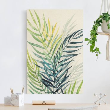 Natural canvas print - Tropical Foliage - Palm Tree - Portrait format 2:3