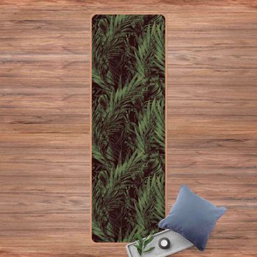 Yoga mat - Tropical Undergrowth Green
