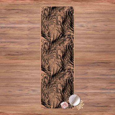 Yoga mat - Tropical Undergrowth Black