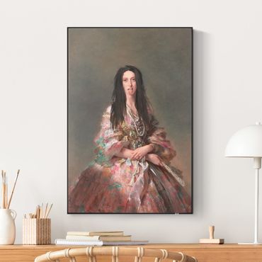Print with acoustic tension frame system - Crazy Princess