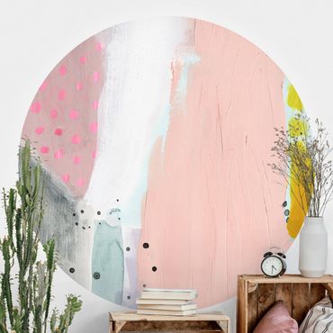 Self-adhesive round wallpaper - Blurred Dawn II