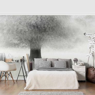 Wallpaper - Dreaming Tree In White