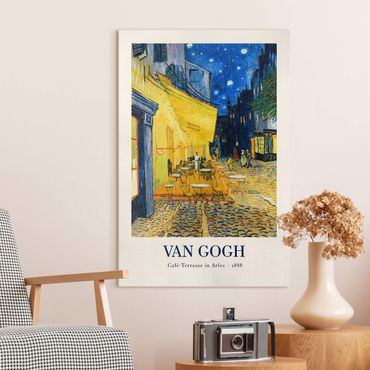 Print on canvas - Vincent van Gogh - Cafe Terrace In Arles - Museum Edition - Portrait format 2x3