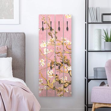 Wooden coat rack - Vincent Van Gogh - Almond Blossom In Antique Pink