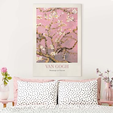 Print on canvas - Vincent van Gogh - Almond Blossom In Pink - Museum Edition - Portrait format 2x3