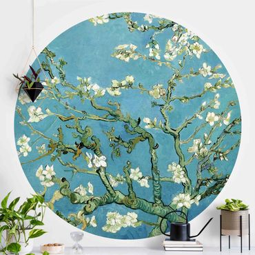 Self-adhesive round wallpaper - Vincent Van Gogh - Almond Blossoms