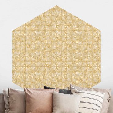 Self-adhesive hexagonal pattern wallpaper - Vintage Art Deco Pattern Tiles
